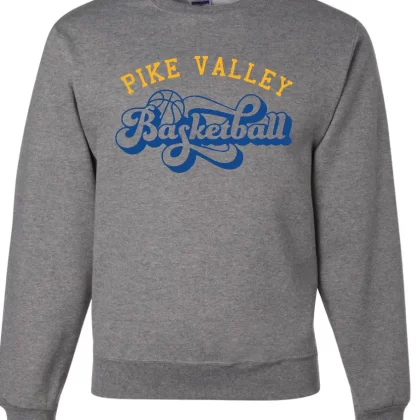 Panther Basketball Heather Grey Crewneck
